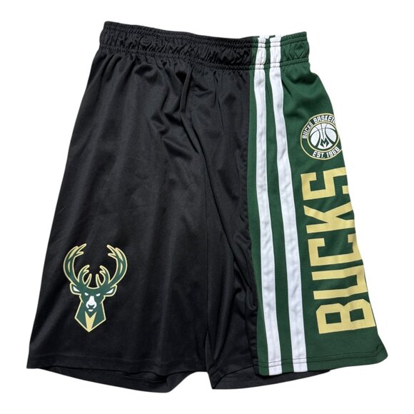 Milwaukee Bucks UNK Men's Basketball Shorts Black Green NBA Men's Size Small - Picture 1 of 3
